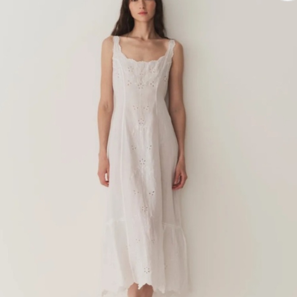DOEN Abella Eyelet/Embroidered Dress • LG